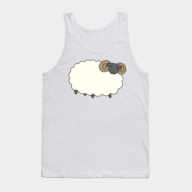 Fluffy Ram Tank Top by saradaboru